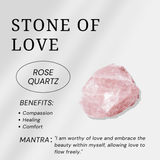 Pink Rose Quartz Heart - helmsman - crystal