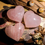 Pink Rose Quartz Heart - helmsman - crystal