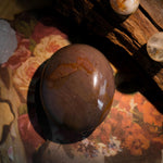 Polychrome Jasper Palm Stone - helmsman - crystal