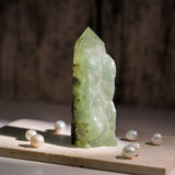 Prehnite Tower - helmsman - crystal