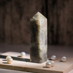 Purple Labradorite Tower - helmsman - crystal