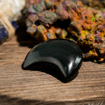Rainbow Obsidian Moon - helmsman - crystal