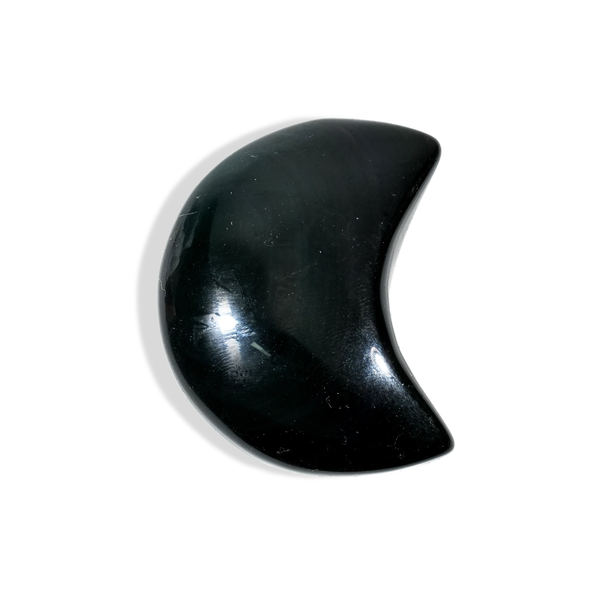 Rainbow Obsidian Moon - helmsman - crystal