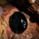 Rainbow Obsidian Palm Stone - helmsman - crystal
