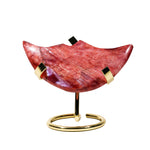Red Moonstone Moon Face Ornament - helmsman - crystal