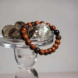 Red Obsidian Crystal Bracelet - helmsman - crystal