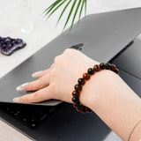 Red Obsidian Crystal Bracelet - helmsman - crystal