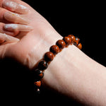 Red Obsidian Crystal Bracelet - helmsman - crystal
