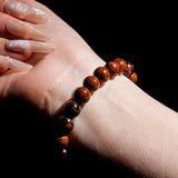 Red Obsidian Crystal Bracelet - helmsman - crystal
