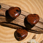 Red Obsidian Mini Heart Set - helmsman - crystal