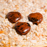 Red Obsidian Mini Heart Set - helmsman - crystal
