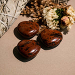 Red Obsidian Mini Heart Set - helmsman - crystal