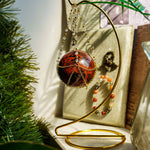 Red Obsidian Sphere - helmsman - crystal