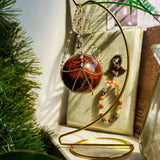 Red Obsidian Sphere - helmsman - crystal