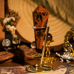 Red Obsidian Wand Ornament - helmsman - crystal
