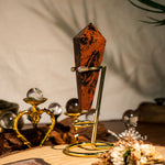 Red Obsidian Wand Ornament - helmsman - crystal