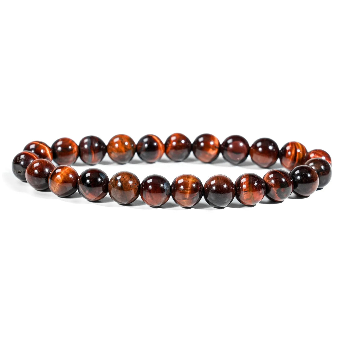 Red Tiger Eye Bracelet - helmsman - crystal