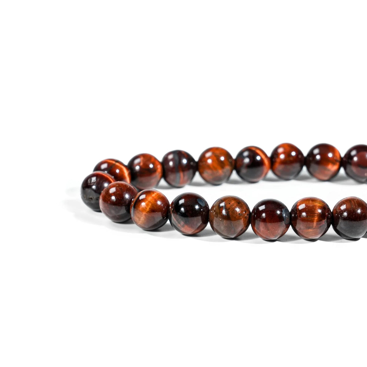 Red Tiger Eye Bracelet - helmsman - crystal