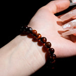 Red Tiger Eye Bracelet - helmsman - crystal