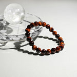 Red Tiger Eye Bracelet - helmsman - crystal