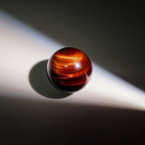 Red Tiger Eye Sphere - helmsman - crystal