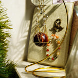 Red Tiger Eye Sphere - helmsman - crystal