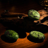 Ruby in Zoisite Palm Stone - helmsman - crystal