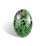 Ruby in Zoisite Palm Stone - helmsman - crystal