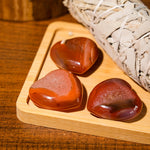 Sardonyx Mini Heart Set - helmsman - crystal