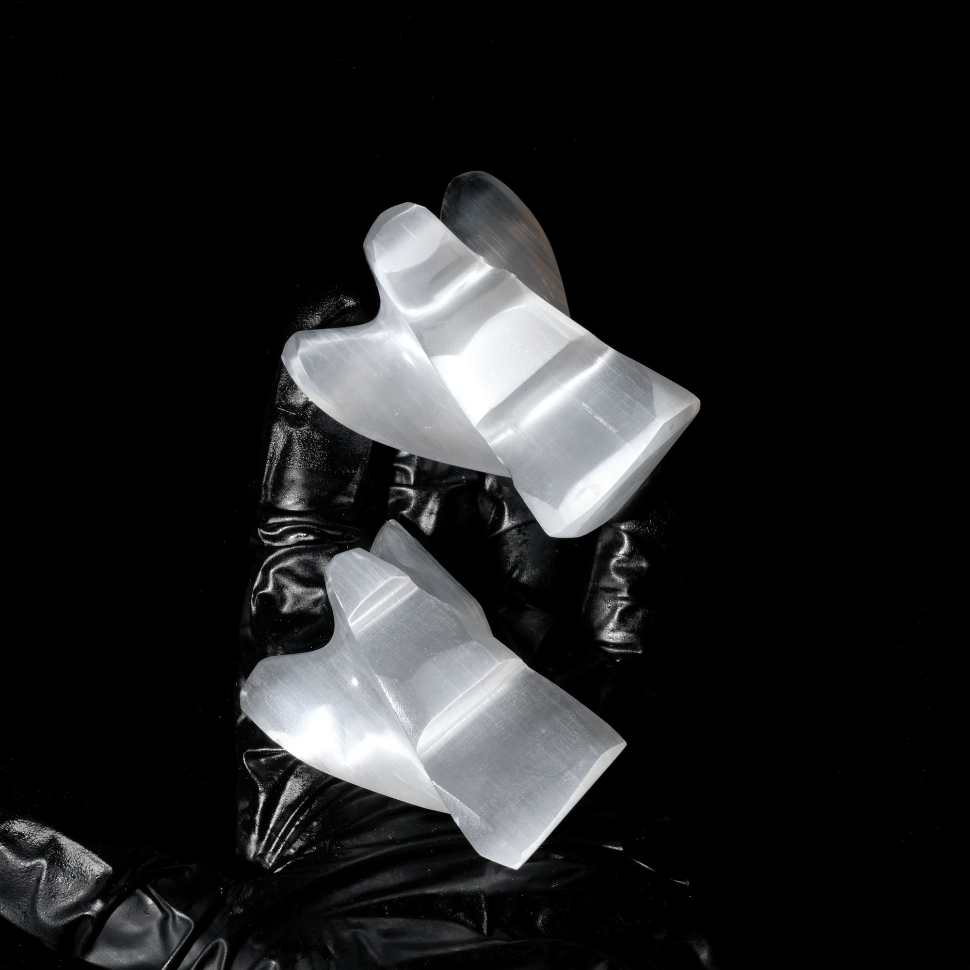 Selenite Angel - helmsman - crystal