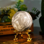 Shell Stone Sphere - helmsman - crystal
