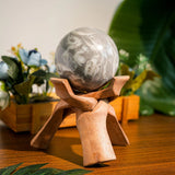 Shell Stone Sphere - helmsman - crystal