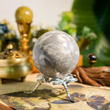 Shell Stone Sphere - helmsman - crystal