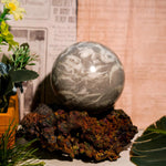 Shell Stone Sphere - helmsman - crystal