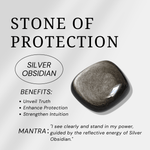 Silver Obsidian Bracelet - helmsman - crystal