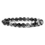 Silver Obsidian Bracelet - helmsman - crystal