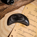 Silver Obsidian Moon - helmsman - crystal