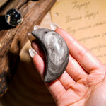 Silver Obsidian Moon - helmsman - crystal