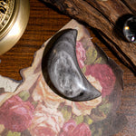 Silver Obsidian Moon - helmsman - crystal