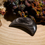 Silver Obsidian Moon - helmsman - crystal
