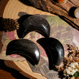 Silver Obsidian Moon - helmsman - crystal