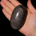 Silver Obsidian Palm - helmsman - crystal
