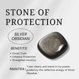 Silver Obsidian Palm - helmsman - crystal