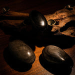 Silver Obsidian Palm - helmsman - crystal