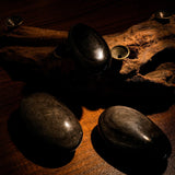 Silver Obsidian Palm - helmsman - crystal