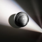 Silver Obsidian Sphere - helmsman - crystal