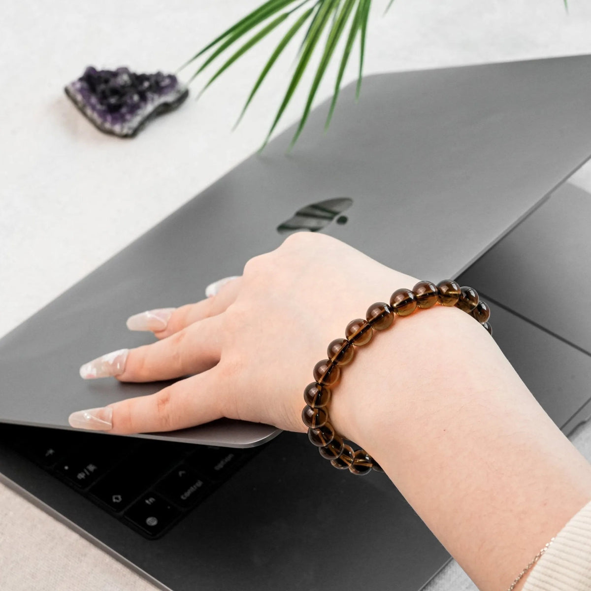 Smoky Quartz Bracelet - helmsman - crystal