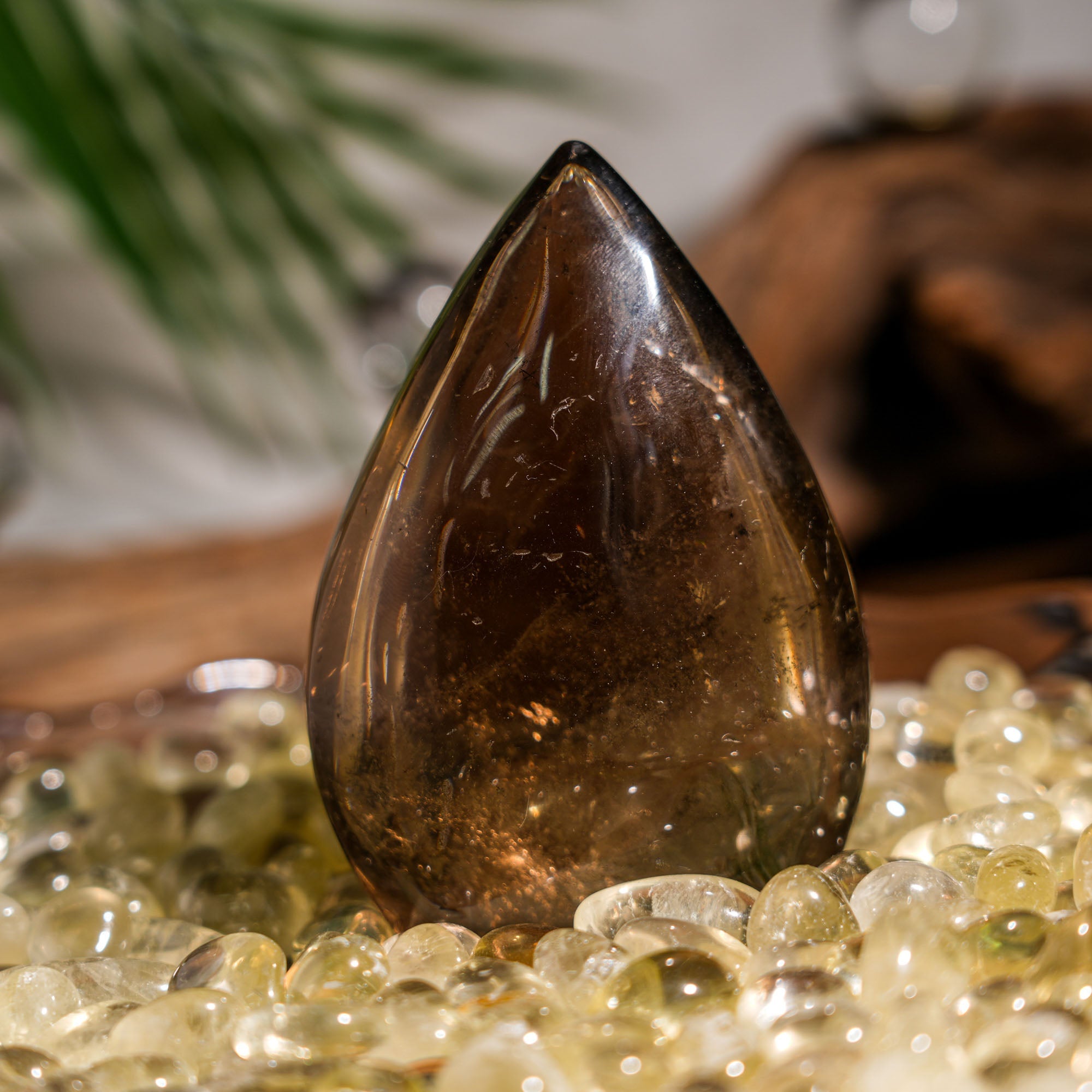 Smoky Quartz Flame Freeform - helmsman - crystal