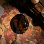 Smoky Quartz Palm Stone - helmsman - crystal