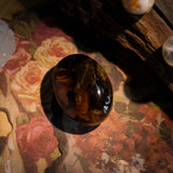 Smoky Quartz Palm Stone - helmsman - crystal